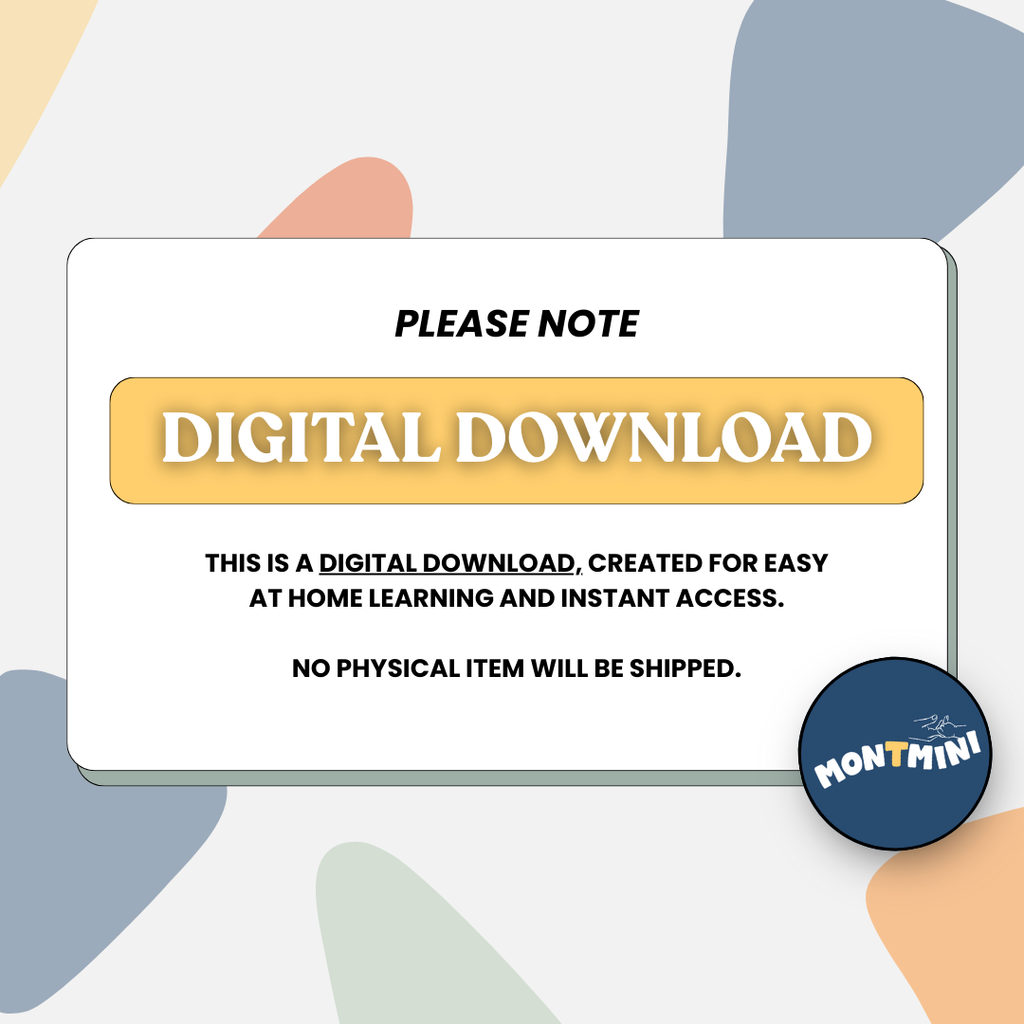 Food + Kitchen Bundle: 3 Part Montessori Urdu Language Flashcards