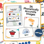 Montessori Phonetic Alphabet + Number Flashcards (A–Z, 1–10)